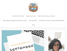 Tablet Screenshot of blessedheritagechronicles.com